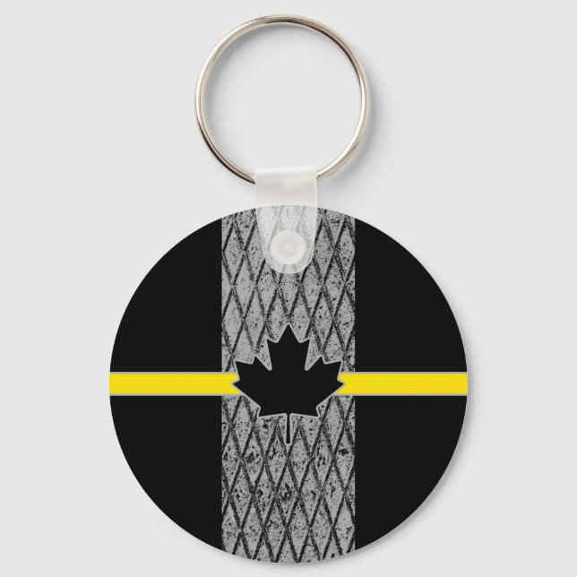 Canadian Dispatcher Flag Keychain (Front)