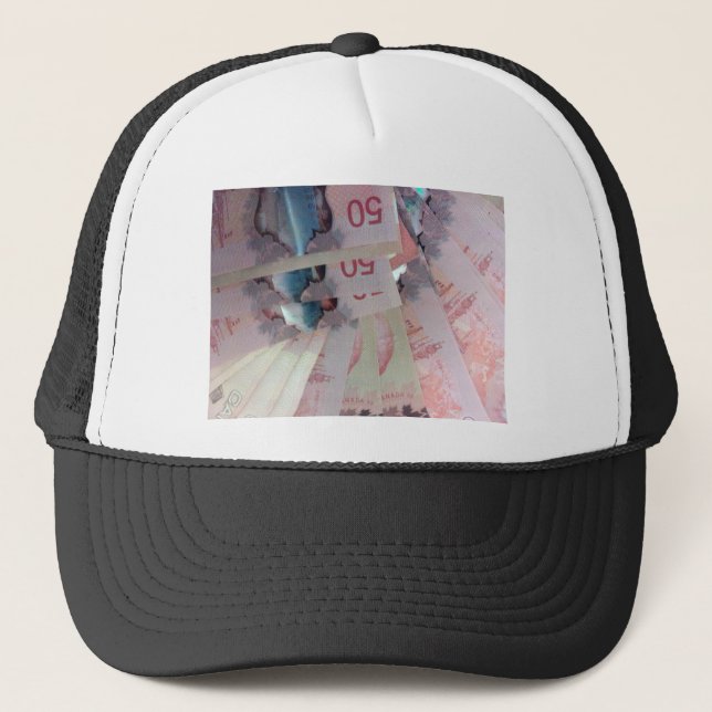 Canadian Dollars Trucker Hat (Front)