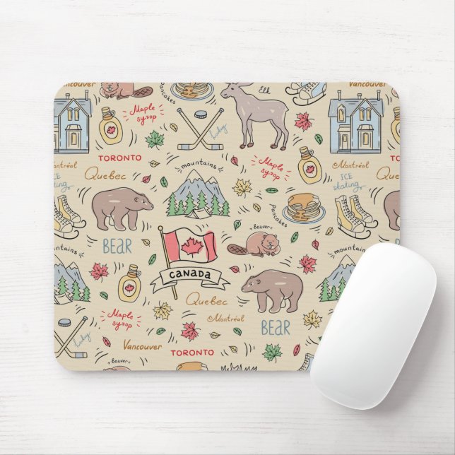 Canadian Doodles Mouse Pad (With Mouse)