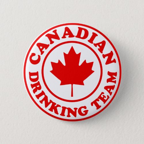 Canadian Drinking Team Pinback Button