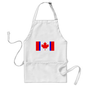 Canadian Duality Flag T-Shirts Adult Apron