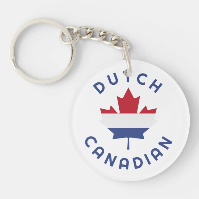Canadian Dutch Roots  Keychain (Front)
