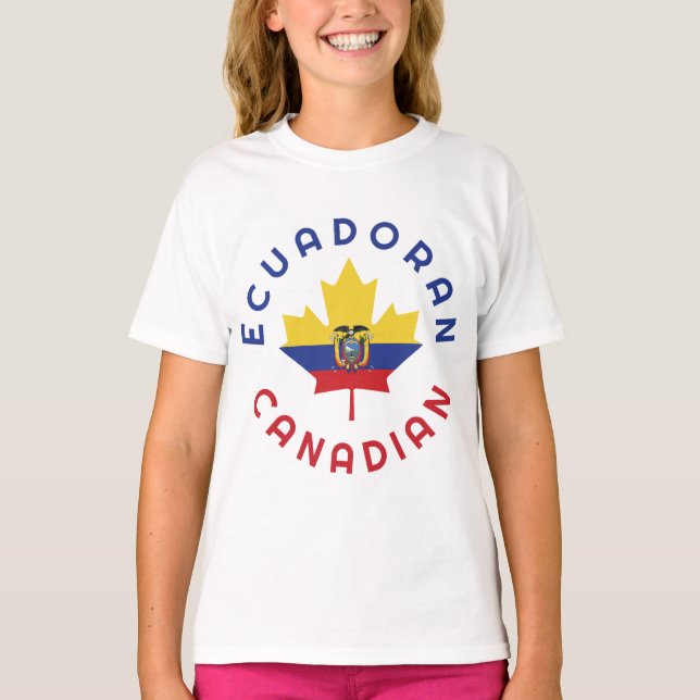 Canadian Ecuadoran  Roots T-Shirt (Front)
