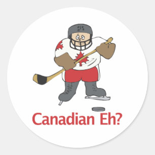 Canadian Eh? Classic Round Sticker