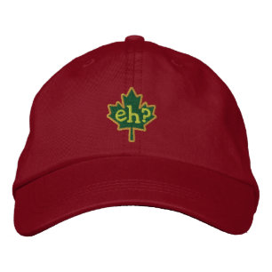 Canadian Eh? Embroidery Maple Leaf Embroidered Baseball Cap
