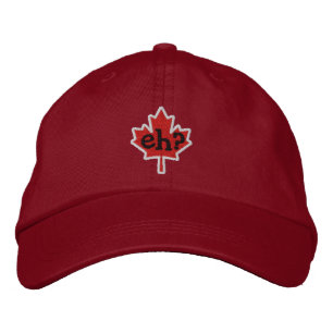 Canadian Eh? Embroidery Maple Leaf Embroidered Baseball Cap