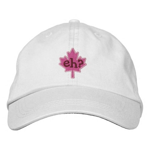 Canadian Eh Embroidery Maple Leaf Embroidered Baseball Hat
