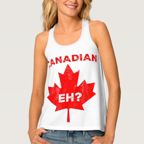 Canadian Eh Maple Leaf Tank Top
