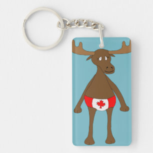 Canadian, Eh? Moose Keychain