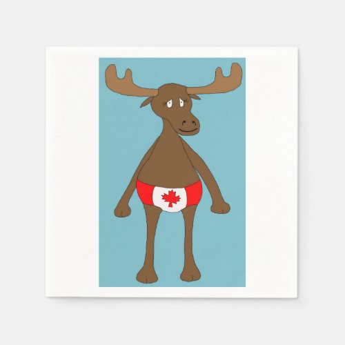 Canadian Eh Moose Napkins
