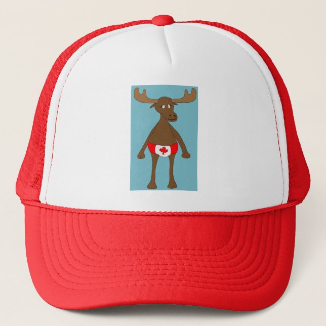 Canadian, Eh? Moose Trucker Hat (Front)