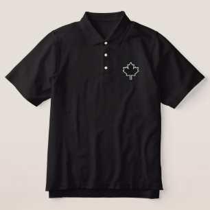 Canadian Embroidery Maple Leaf Embroidered Polo