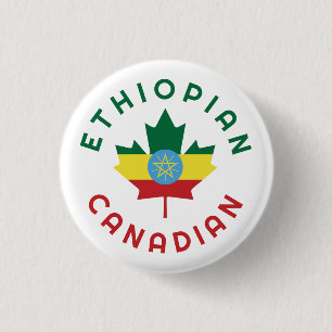 Canadian Ethiopian Roots Button