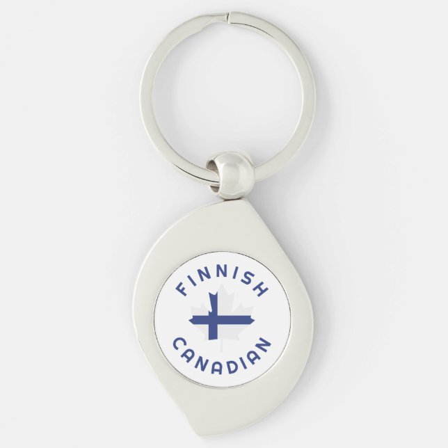 Canadian Finnish Roots  Keychain (Front)