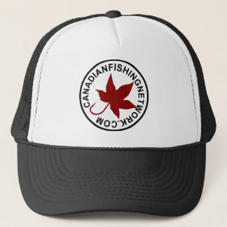 Canadian Fishing Network Black Trucker Hat
