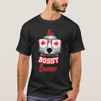 Canadian Flag 1st of July The Bossy Beaver Canada T-Shirt
