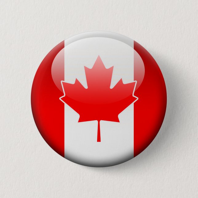 Canadian Flag 2.0 Pinback Button (Front)