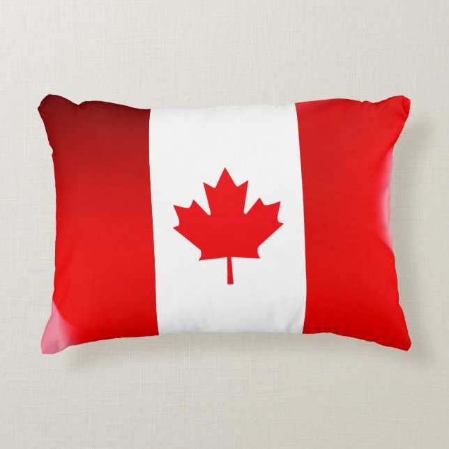 Canadian flag accent pillow (Front)