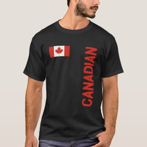 Canadian Flag And Canada Roots T_Shirt