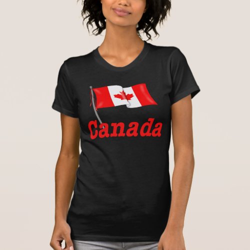 Canadian Flag and Text T_Shirt