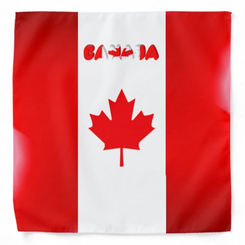 Canadian flag bandana