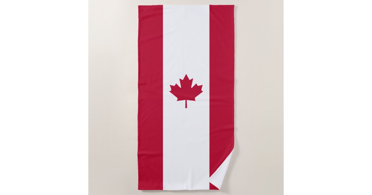 Canadian Flag Beach Towel Zazzle