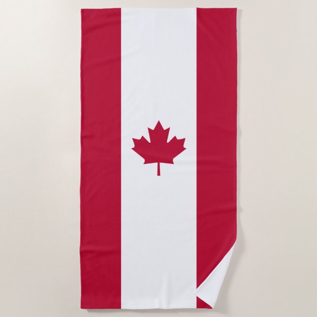 Canadian Flag Beach Towel (Front)