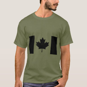 Canadian Flag: Blackout T-Shirt