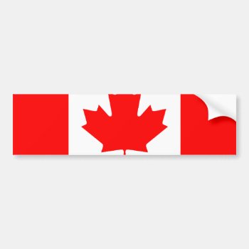 Canadian Flag Bumper Sticker by StillImages at Zazzle