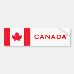 CANADIAN FLAG BUMPER STICKER