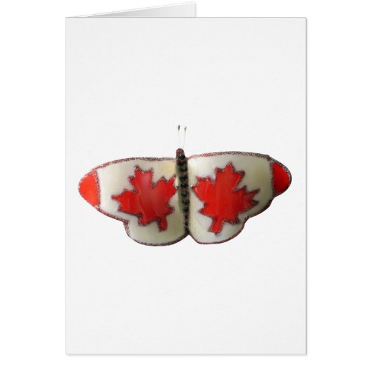 Canadian Flag Butterfly Design (Front)
