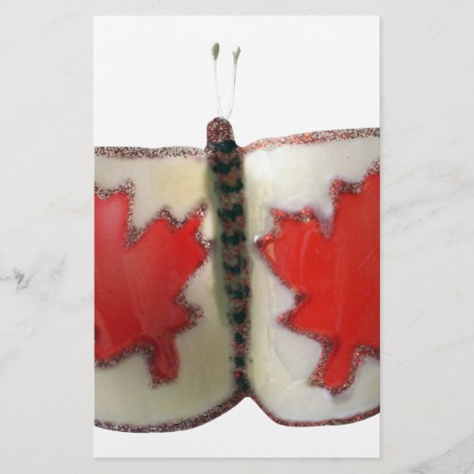 Canadian Flag Butterfly Design (Front)