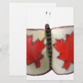 Canadian Flag Butterfly Design (Front/Back)
