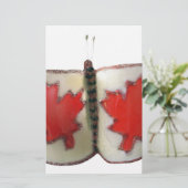 Canadian Flag Butterfly Design (Standing Front)