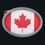 Canadian flag. CANADA. Belt Buckle<br><div class="desc">Canadian flag. CANADA. Patriotic. Belt Buckle.</div>