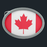 Canadian flag. CANADA. Belt Buckle<br><div class="desc">Canadian flag. CANADA. Patriotic. Belt Buckle.</div>