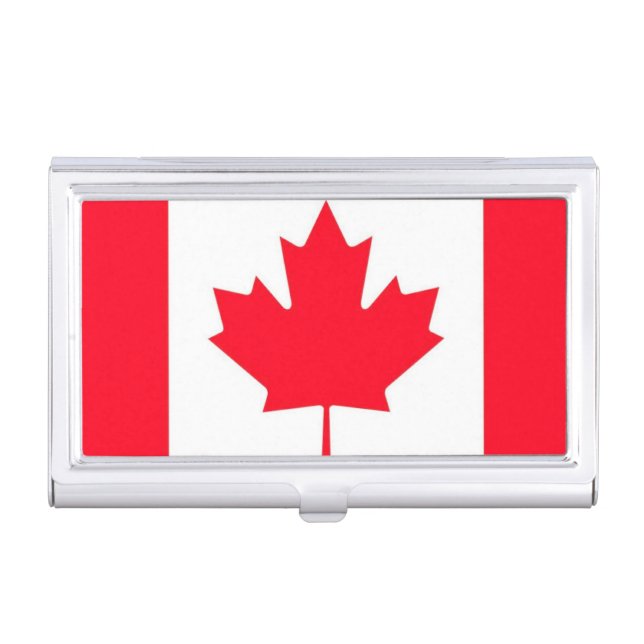 Canadian flag. CANADA.  Business Card Case (Front)