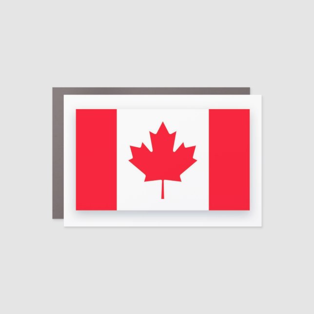 Canadian flag. CANADA. Car Magnet (Front)