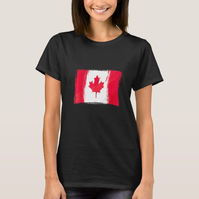 Canadian Flag Canada Flag  Canada T-Shirt (Front)