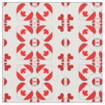 Canadian Flag &amp; Canada Heart fashion Fabric