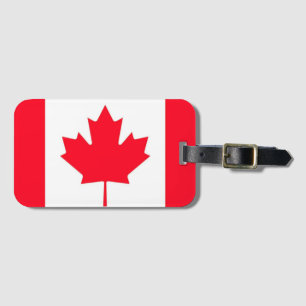 Canadian flag. CANADA.  Luggage Tag