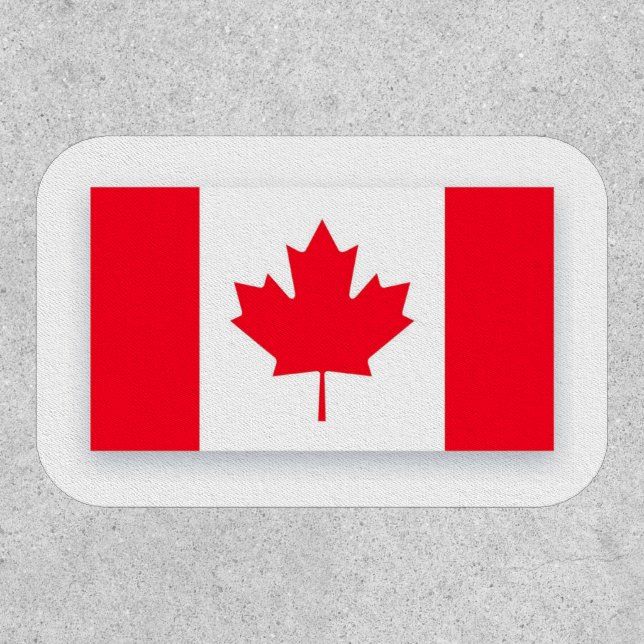 Canadian flag. CANADA.  Patch (Front)