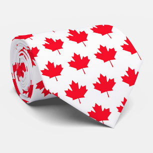 Canadian flag. CANADA. Patriotic. Neck Tie