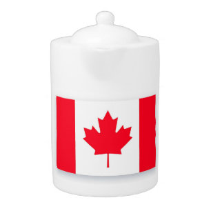 Canadian flag. CANADA. Patriotic.  Teapot