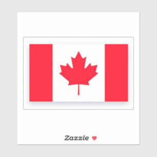 Canadian flag. CANADA. Size Medium. Sticker