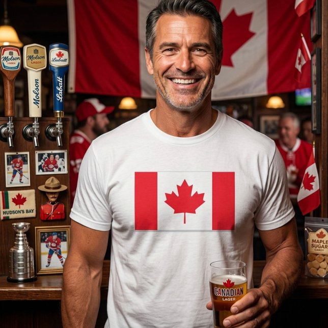 Canadian flag. CANADA. T-Shirt (Creator Uploaded)