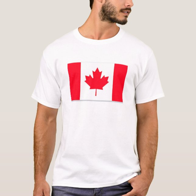 Canadian flag. CANADA. T-Shirt (Front)