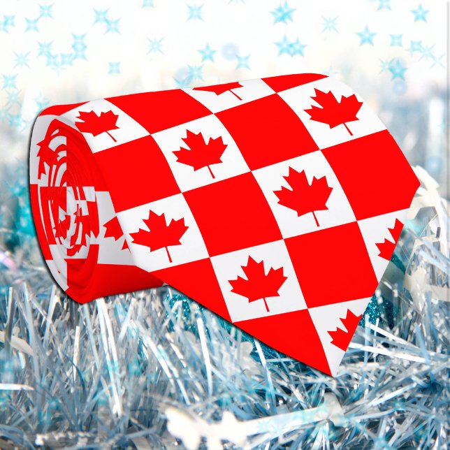 Canadian Flag & Canada travel, business /sports Ne Neck Tie (Creator Uploaded)