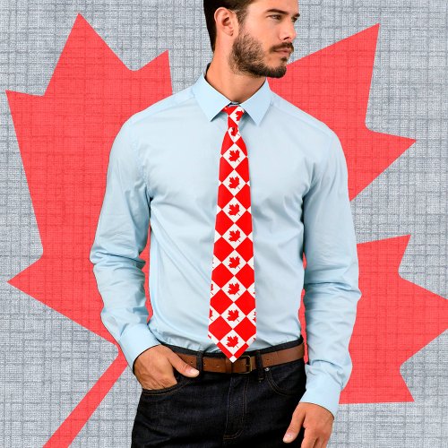 Canadian Flag  Canada travel business sports Ne Neck Tie