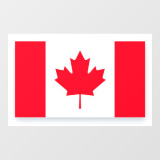 Canadian flag. CANADA. Window Cling
